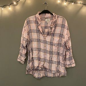 Plaid american eagle shirt